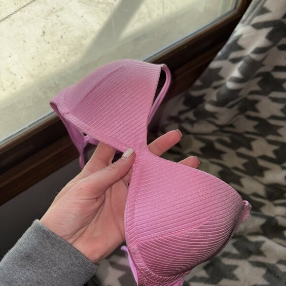 PINK Scoop Push-Up Underwire Bikini Top Size Small - Picture 4 of 5